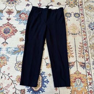 J. Crew 365 Cameron Navy Blue Slim Cropped Pants Four Season Stretch Size 10